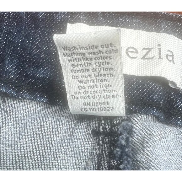 Venezia Womens Denim Embroidered Jeans Blue Cotton/Spandex Bootcut Style Size 18 - Picture 6 of 14